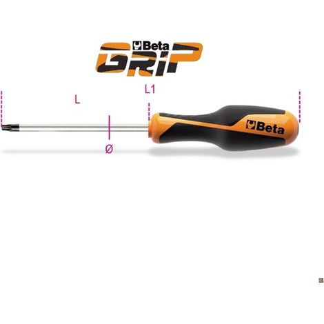 CHIAVI MASCHIO CON IMPUGNATURA PER VITI CON IMPRONTA TORX® T40 ART. 1267TX (1/2)
