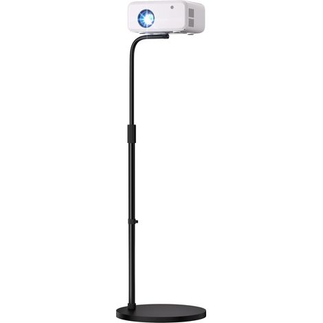 Trépied Vidéoprojecteur, Hauteur Réglable 80-145cm, 360° Support Orientable, Support Retroprojecteur Capacité de 10kg (1/5)
