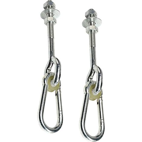 Crochet de Plafond, Crochets de Suspension, Vis de Fixation pour Balançoire, Béton Bois Ensembles, Yoga, Hamac, Chaise Accrochante, 150Kg - 150mm (1/5)
