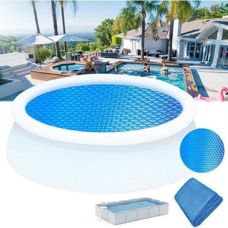 Bâche à bulles ronde 360cm pour piscine - Bleu (1/3)