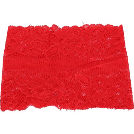 Atmungsaktive und bequeme muslimische Haube aus Spitze, Gebetsaccessoire für Frauen, roter Kopfschleier, religiöser Schmuck (1/5)