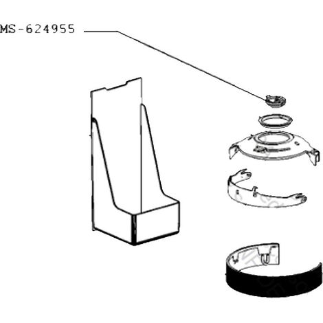 Ersatzteil - Halterung / elektronische Karte (Kennzeichnung MS-624955) NESPRESSO VERTUO NEXT - - KRUPS