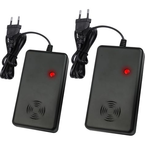 Ultrasons pour Rats, 2pcs Répulsif Ultrasonique pour Souris, Insectes Répulsif Électronique Anti Souris, Fourmis, Araignées, Moustiques, Cafards, pour la Maison, la Cave, Le Jardin (1/5)