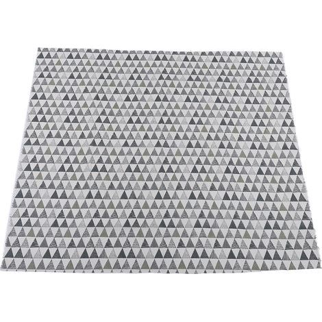 Leinenstoff mit geometrischem Dreiecksdruck, Baumwoll-Leinen-Mischgewebe, für Tischdecken und Sofas (1/5)