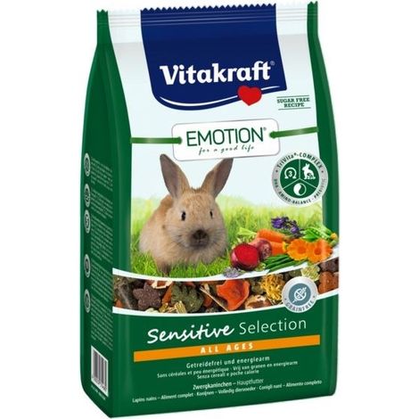 Vitakraft Emotion Sensitive All Ages, Zwergkaninchenfutter - 600g