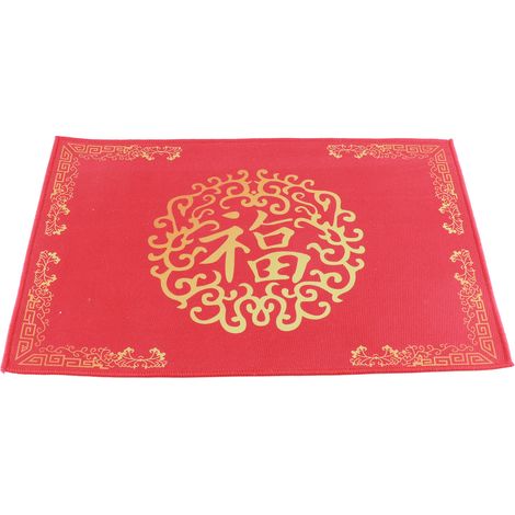 Tapis de sol chinois rouge du Nouvel An, 40x60 cm, antidérapant, livré en rouleau depuis l'entrepôt (1/5)