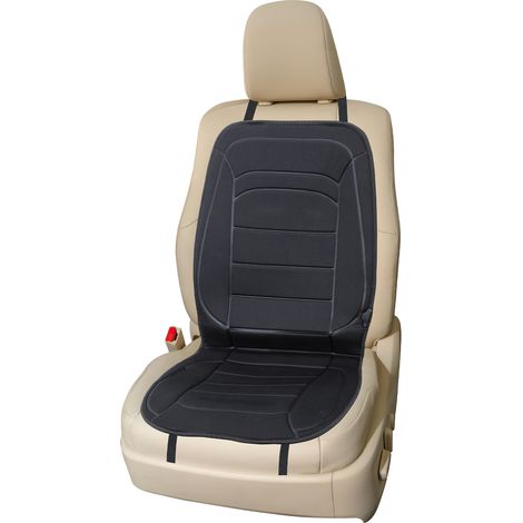TolleTour Housse chauffante siège avant complet 50×100cm 12V, coussin chauffant pour Auto, Camion et SUV, 2 températures (1/5)