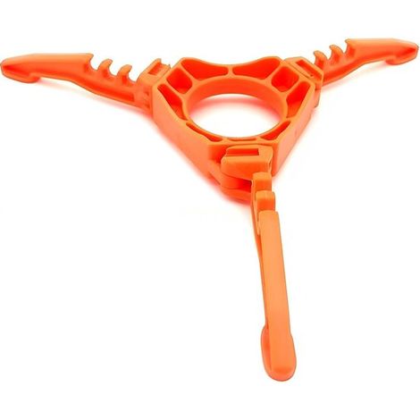 Support pour cartouches de gaz, stabilise les bouteilles de gaz, porte-cartouches pliable pour le camping, bouteilles de gaz pour le camping et la randonnée, orange (1/5)