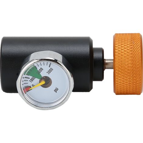 CO₂-Nachfüllventiladapter mit 3000-PSI-Manometer, Sodaanschluss, ASA-Zubehör (1/5)