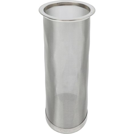 Filtre à café froid réutilisable en acier inoxydable pour bocal à large ouverture, 8x21cm