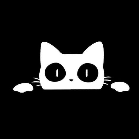 Autocollants de voiture imperméables à motifs de chats et d'animaux (blancs) (1/5)