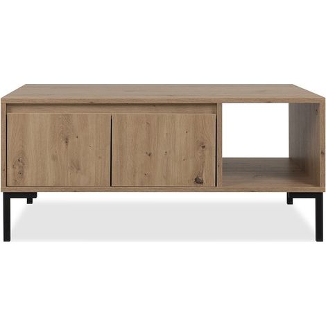 CALICOSY - Table Basse 2 Portes 1 Niche L100 cm - PLOCK (1/5)