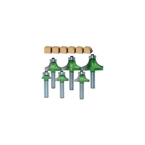Nettoyage des embouts de routeur inférieurs Fraise à bois tige 8mm fraise 8mm tige affleurante garniture charnière mortaise modèle 6pcs / ensemble