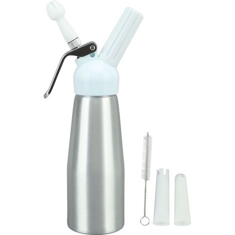 Distributeur de crème fouettée professionnelle en acier inoxydable, 500ml, fabricant de fouet (1/5)