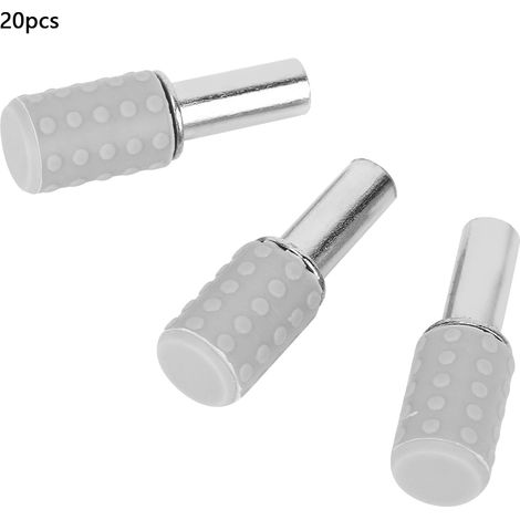 20 supports de fixation métalliques pour étagères de placard
