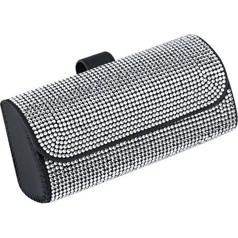 Étui à lunettes bling-bling, étui à lunettes de voiture, étui à lunettes de soleil en cristal pour pare-soleil de voiture, organis (1/5)