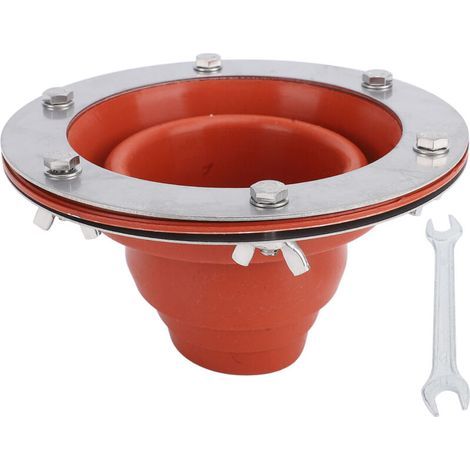 Kit de cric pour poêle de tente – Tuyau en silicone haute température + botte clignotante pour toit – Compatible sections triple paroi, couleur orange (1/5)