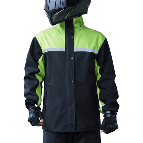 Pantalon imperméable respirant et imperméable, idéal pour le cyclisme électrique, noir et vert, taille 2XL. (1/5)