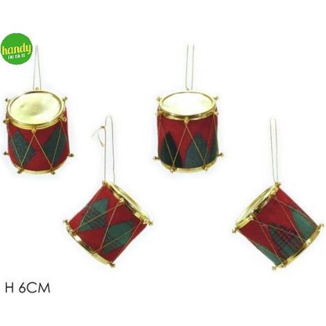 Pendente Natalizio Scozzese General Trade h 6 cm Assortiti