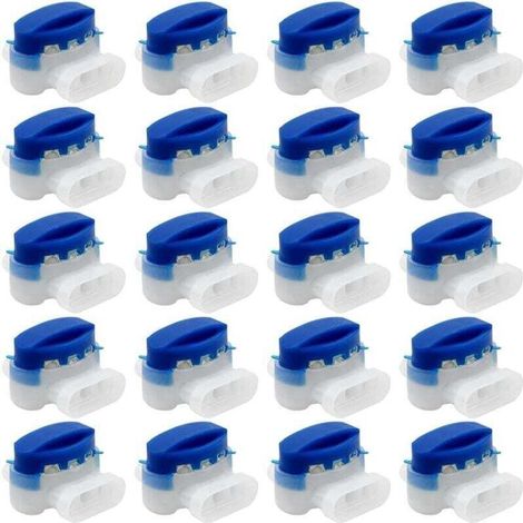 20 connettori per cavi, connettori per cavi in resina 314 con riempimento in gel, raccordi per cavi impermeabili per giardino esterno, robot tagliaerba - Crezuo