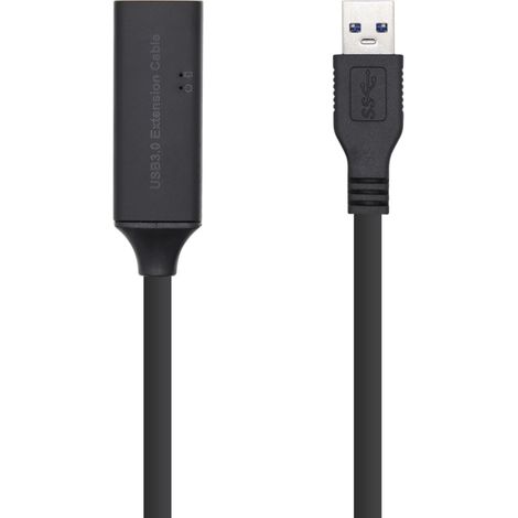 Adaptador USB Aisens A105-0407 Negro 5 m USB 3.0 (1 unidad) (1/2)