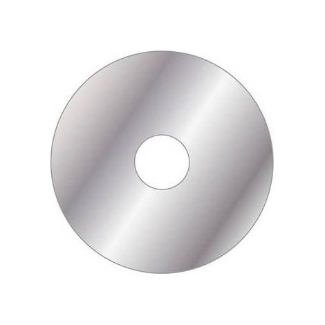 ROSONE INOX TONDO D. 80 CON BIOADESIVO Misura: Foro D. 20 mm