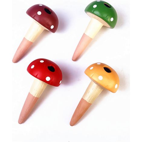 Planter en Terre Cuite, Arrosage Automatique Goutte à Goutte, Lot de 4 Globes d'arrosage pour Plantes Intérieur (1/4)