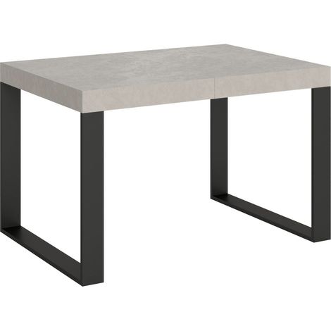 Table extensible 140/244x90 cm Tecno pieds cachemire anthracite