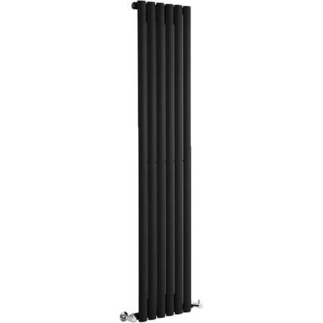 Hudson Reed Vitality – Radiateur Design Vertical – Noir – 178 x 35.4cm
