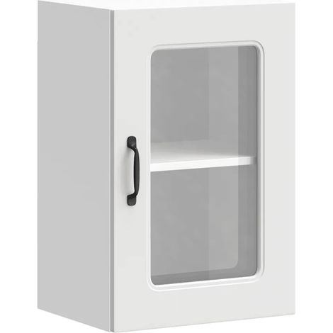 Armario de pared moderno para cocina práctico espacio de almacenamiento 40 x 31 x 60 cm madera blanca 020049950 (1/5)