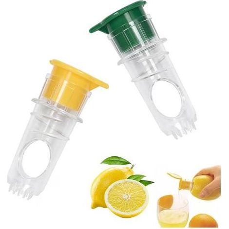 2-teiliges Zitruspressen-Set – Manuelle Zitruspresse für Zitronen, Orangen und andere Zitrusfrüchte – Robuste manuelle Presse für Küche, Camping und Veranstaltungen (1/5)