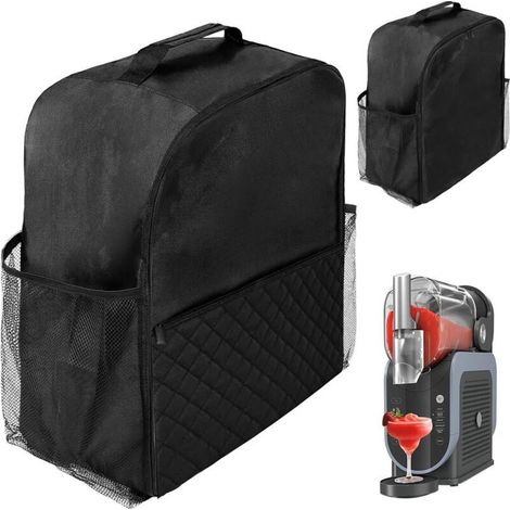 Sac De Transport Pour Machine À Crème Glacée Compatible Avec Modèles FS301EU Rangement Pratique Plusieurs Poches Noire (1/4)