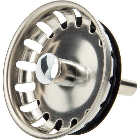 tecuro Siebkörbchen Siebkorb Ø 54 mm mit Metall-Führungsstange 8 mm und Kugel (1/5)