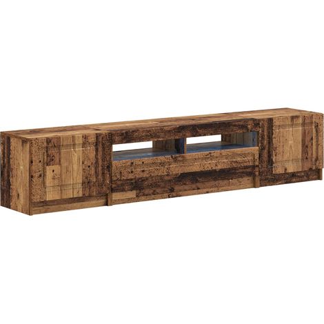 Maison Exclusive - Mobile TV LED a 5 pezzi Legno antico Legno ingegnerizzato (1/5)