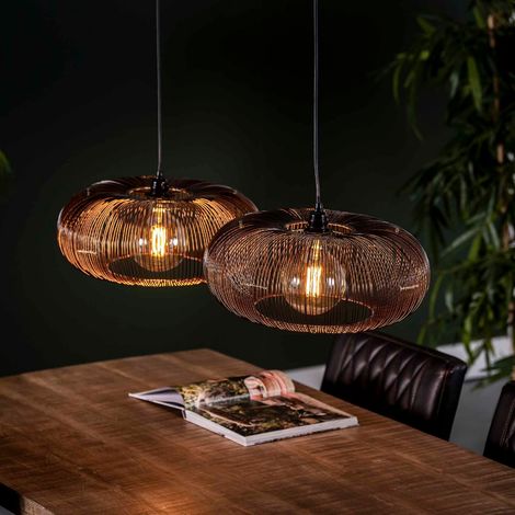 Suspension filaire ronde en métal 3 lampes TORSY (1/4)
