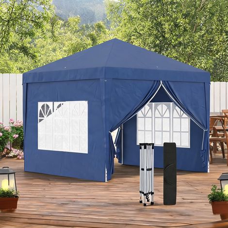 Store banne azul en tela Oxford Acero 295 x 295 x 258 cm (1/5)