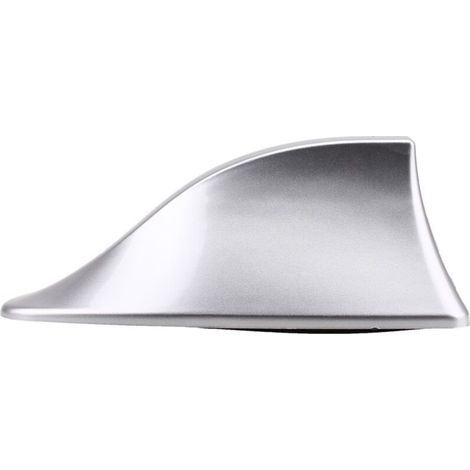 Antenne Requin Antenne D'aileron de Requin Universelle Antenne de Voiture avec AM FM Radio Signal Base étanche (Argent)