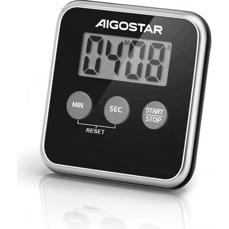 Minuteur de cuisine numérique Aigostar, chronomètre avec grand écran pour la cuisine et la pâtisserie, magnétique (1/2)