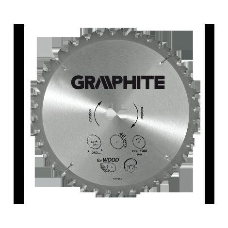 Graphite Kreissägeblatt 55h602 Hartmetall 130 mm