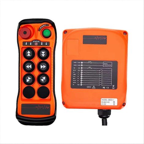 Q600 ACDC12-24V Industriefernbedienung für große, sofort steuerbare Hebeschalter mit stufenlos anpassbarem Code (1/5)