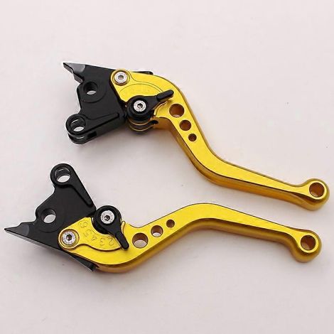 Convient aux Ducati MONSTER S4/S4R, accessoires de poignée de frein, d'embrayage et de klaxon modifiés (poignée courte dorée) (1/4)