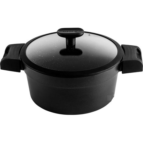 FAGOR Alutherm Casserole Induction 20cm, Fonte d'Aluminium Antiadhésif sans PFOA vitrocéramique  Noir (1/5)