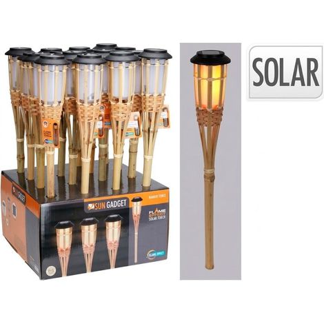PROGARDEN antorcha luz solar bambu 54 cm , Antorcha solar de bambú 54 cm, un elemento decorativo y funcional para iluminación exterior con energía solar.
Características principal