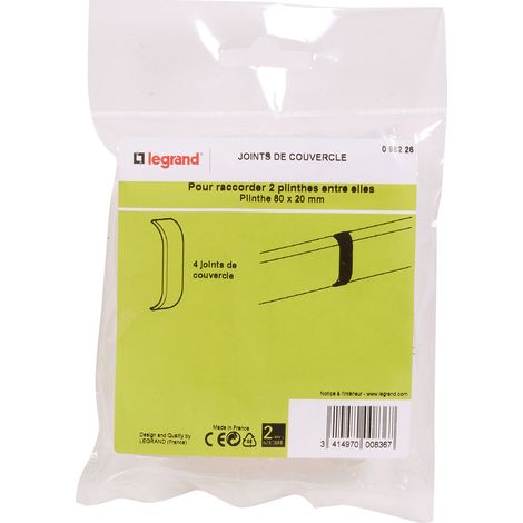 JOINTS DE COUVERCLE POUR PLINTHE 80 X 20 MM LEGRAND 098226 (1/2)