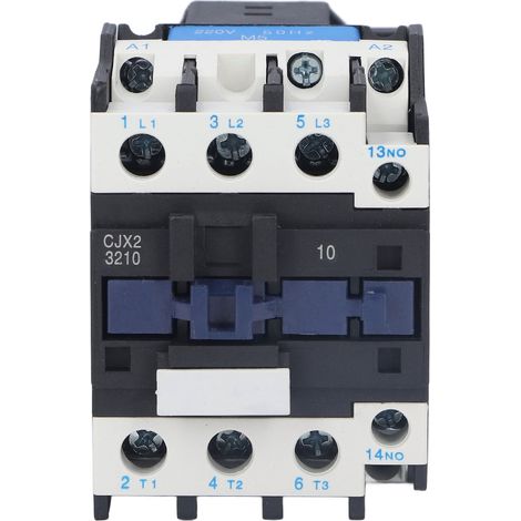 Contacteur Modulaire 220V 32A CJX2-3210, Contact Normalement Ouvert, Alliage Argent, Puissance Électrique (1/5)