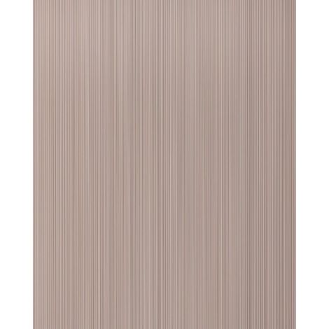 Unicolour-wallpaper wall EDEM 598-23 blown vinyl wallpaper textured with stripes matt brown pale-brown beige-brown 5.33 m2 (57 ft2)