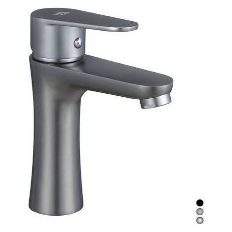 MISCELATORE MONOCOMANDO LAVABO SERIE LIZZY Misura: Nero opaco
