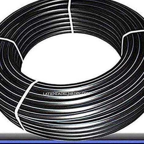 Tuberia agua potable 20mm 16 bar 100m Tuberia 20 mm PE100 Alimentaria alta densidad Tuberia Polietileno banda azul AENOR (1/5)