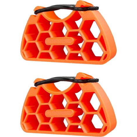 Ensemble de 2 supports de guidon pour vélo, support de réparation portable, convient aux vélos et vélos électriques, support de stationnement anti-basculement, orange.