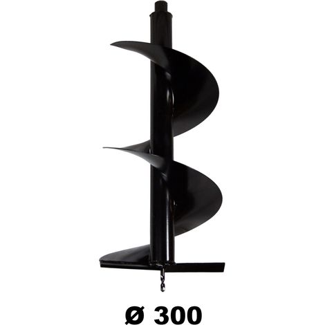 Gt Garden – Mèche pour tarière 300 mm – Longueur 80 cm – Diamètre d'emmanchement 20 mm – Pour béton armé et terrains accidentés